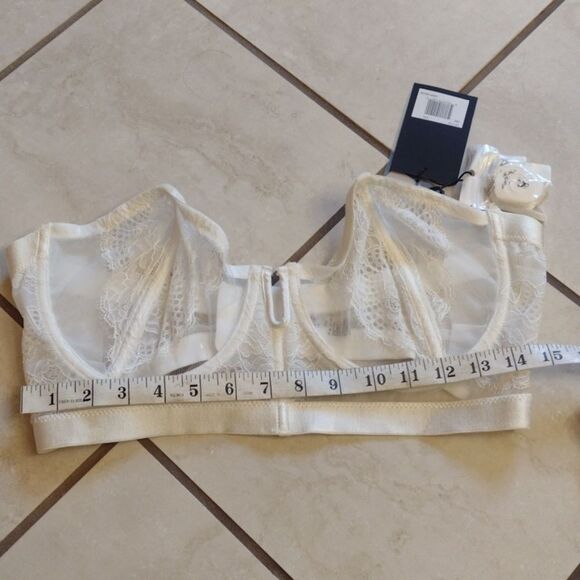 *FinalPrice* NWT Thistle and Spire Mirage Strap Optional Bustier Ivory White 38E - Picture 8 of 9
